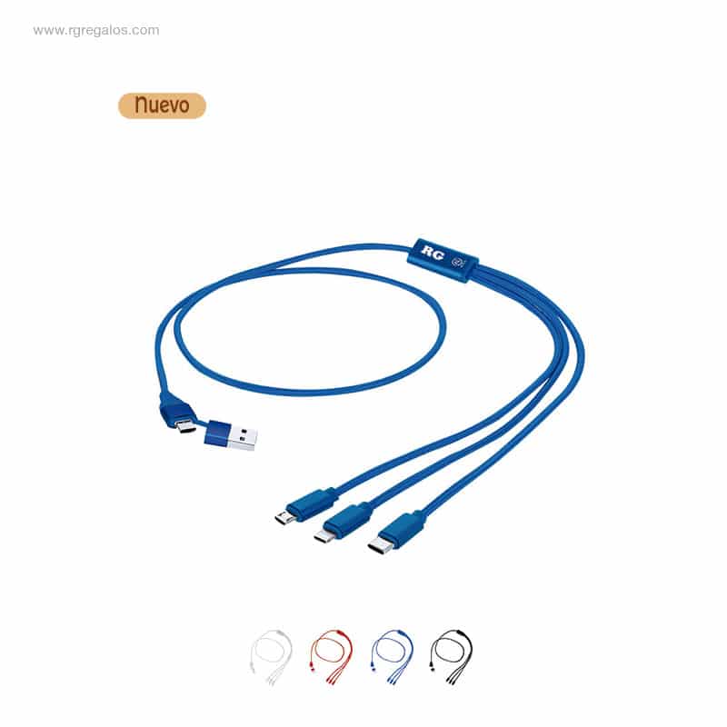 Cable cargador aluminio reciclado personalizado
