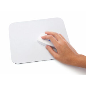 Alfombrilla poliéster blanca Rgregalos