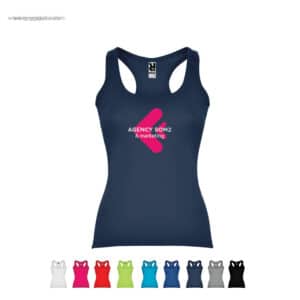 Camiseta publicitaria tirantes mujer para merchandising