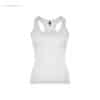 Camiseta publicitaria tirantes mujer blanca para merchandising