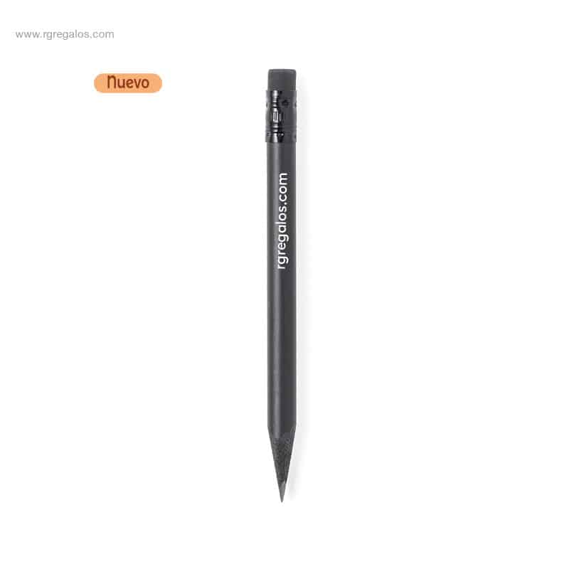 Lápiz madera natural negro personalizado