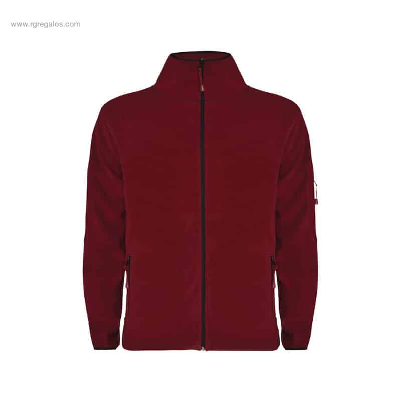 Chaqueta polar personalizada granate