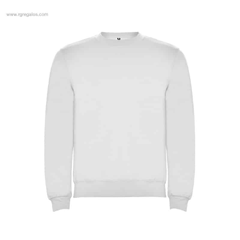 Sudadera-clasica-cuello-redondo-blanca