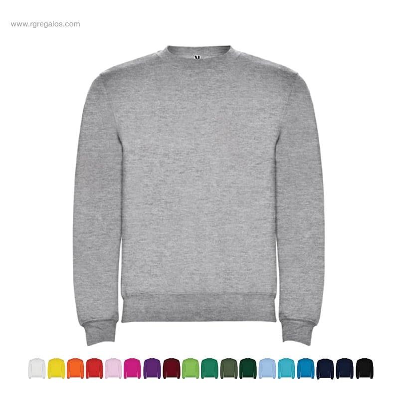 Sudadera clásica cuello redondo para merchandising corporativo