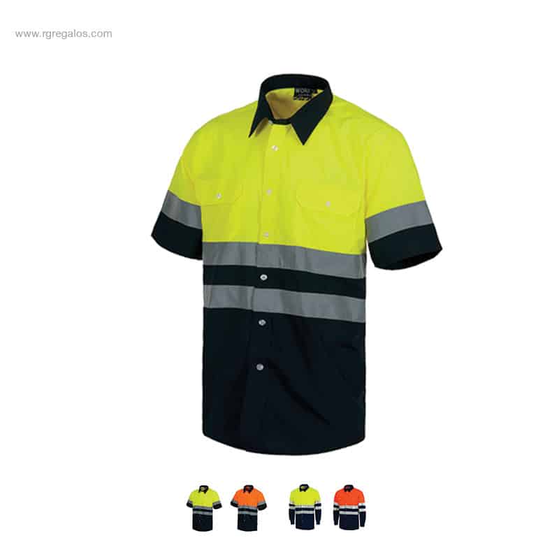 Camisa alta visibilidad bicolor