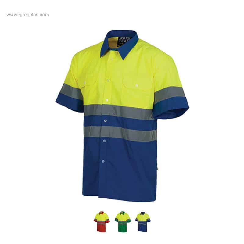Camisa alta visibilidad combinada