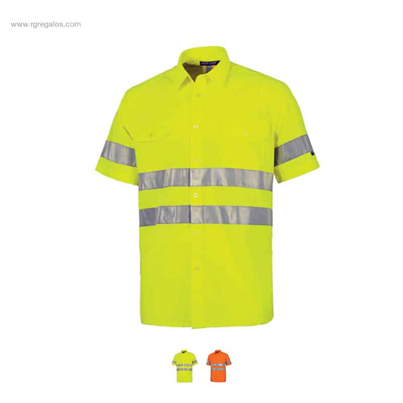 Camisa alta visibilidad manga corta