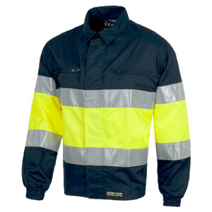 Cazadora alta visibilidad 110 azul y amarillo rg regalos publicitarios