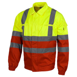 Cazadora alta visibilidad 211 amarillo y rojo rg regalos publicitarios