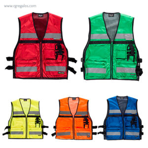 Chaleco alta visibilidad multibosillos rg regalos publicitarios 1