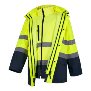 Parka alta visibilidad desmontable amarilla rg regalos publicitarios