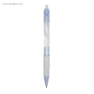 Bolígrafo publicitario translúcido blanco rg regalos publicitarios