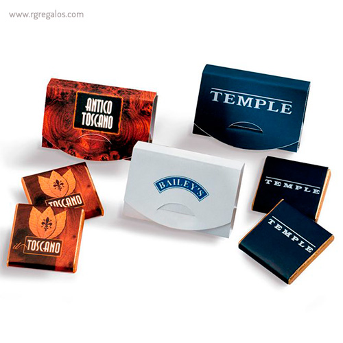 Estuche napolitanas de chocolate 2 un rg regalos publicitarios