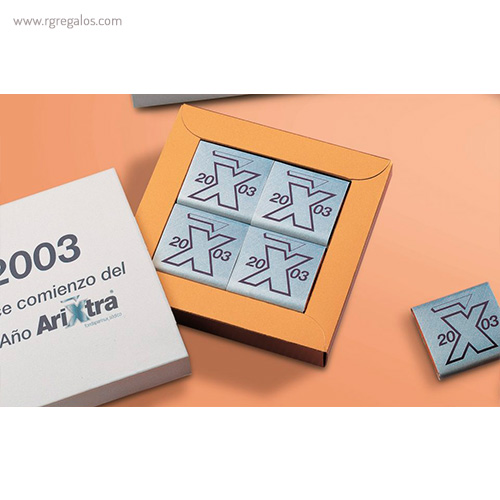 Estuche napolitanas de chocolate 4 un rg regalos publicitarios