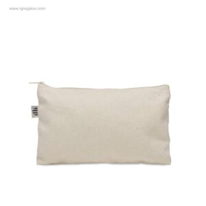 Neceser algodón orgánico 340gr cremallera blanca