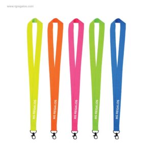Lanyard fluorescente publicitario