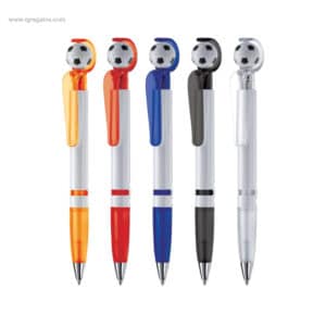 Bolígrafo con pelota de futbol para personalizar con logo