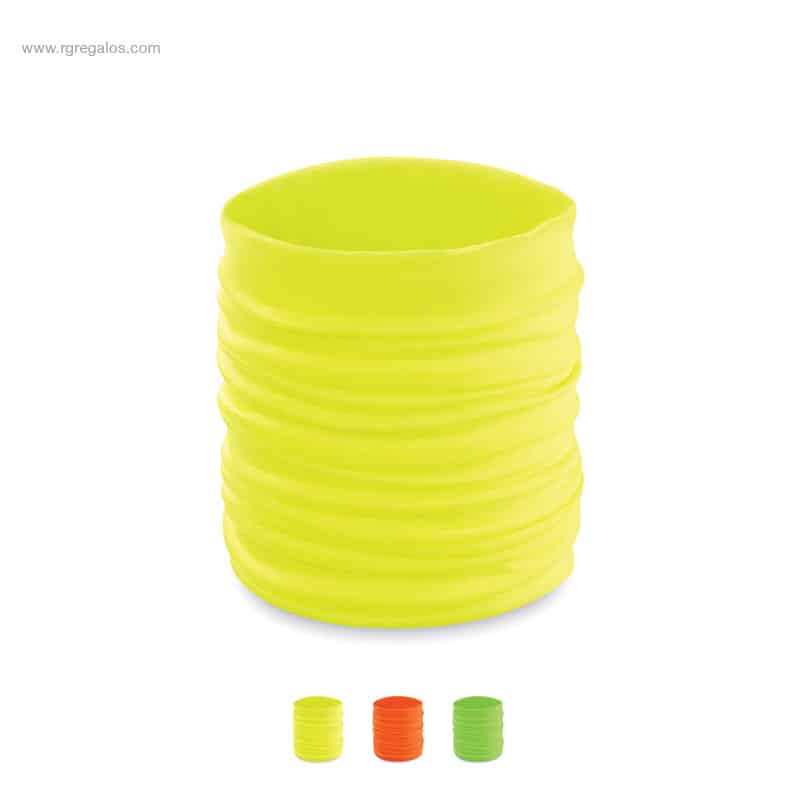 Braga cuello fluorescente personalizada