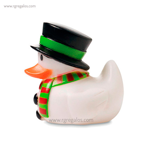 Patito de goma muñeco de nieve lateral rg regalos publicitarios