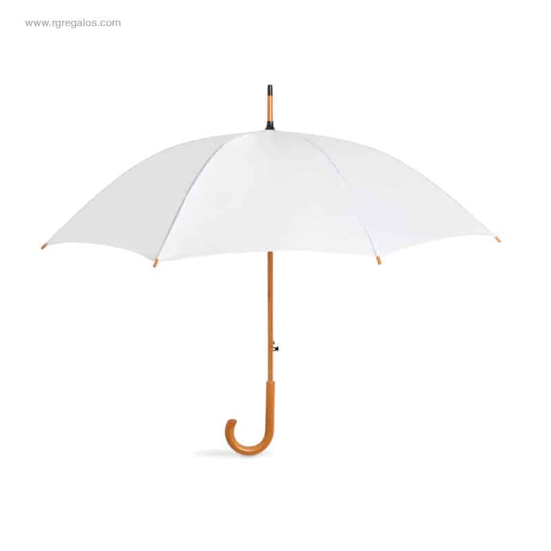 Paraguas automático barato madera blanco