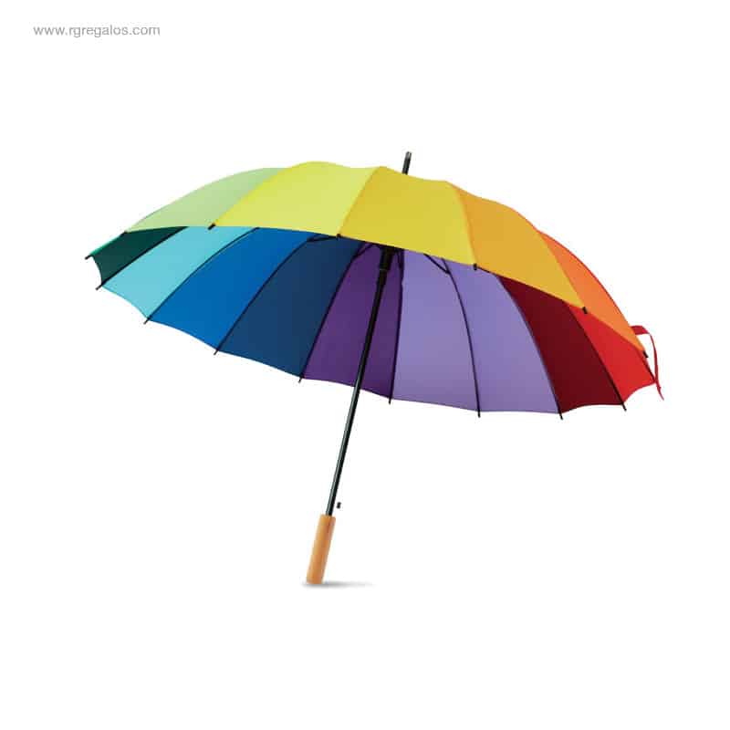 Paraguas rainbow para logo