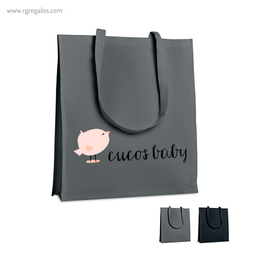 Bolsa algodón con fuelle rg regalos publicitarios