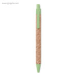 Bolígrafo de corcho verde rg regalos publicitarios