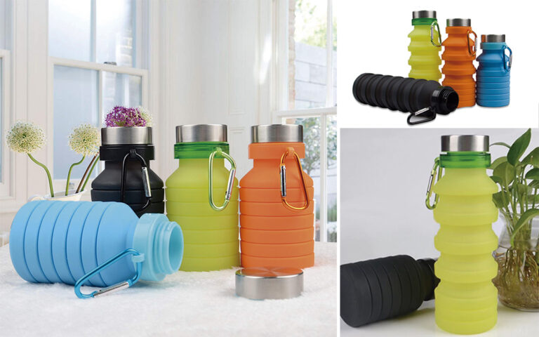 Botella plegable de silicona reutilizable rg regalos publicitarios