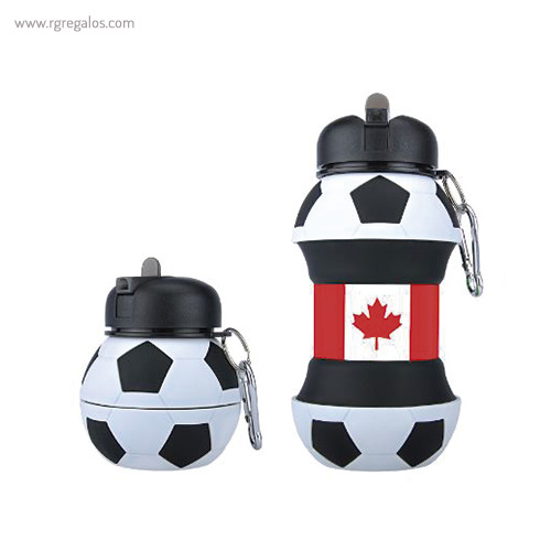 Botella plegable pilota de futbol canada rg regals promocionals