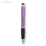 Bolígrafo giratorio con luz violeta rg regalos publicitarios