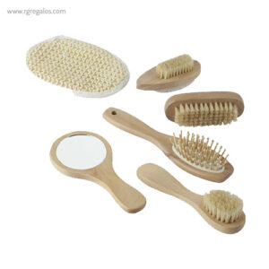 Set baño piezas madera rg regalos personalizados