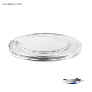 Cargador inalámbrico con luz azul rg regalos promocionales