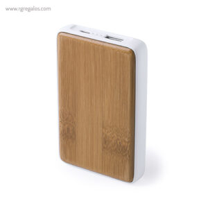 Power bank de bambú 4000 mah rg regalos personalizados