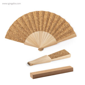Abanico tela en corcho rg regalos de empresa