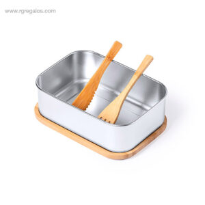 Fiambrera acero inox bambú RG regalos personalizados