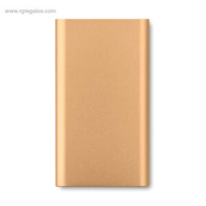Power bank 4000 mah plano aluminio oro rg regalos publicitarios