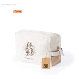 Necesser cotó Fairtrade i jute personalitzat