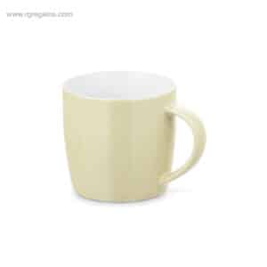 Taza ceramica colores brillantes 370 ml crema rg regalos de empresa