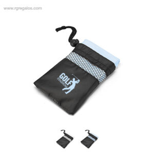 Toalla deportiva con bolsa rg regalos de empresa