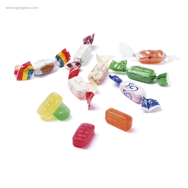 Caramelos personalizados lazo RG regalos