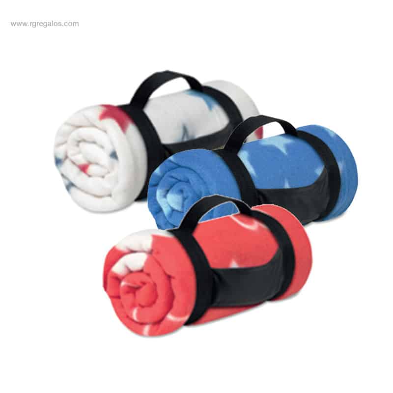 Manta polar diseño personalizado color sólido