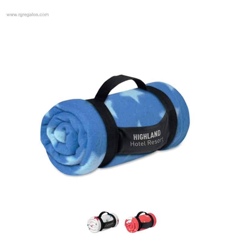 Manta polar diseño personalizado para regalo de empresa