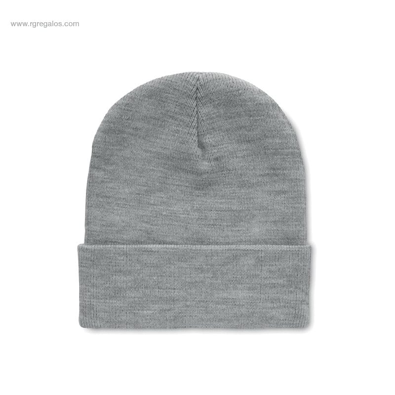 Gorro personalizable en RPET gris claro