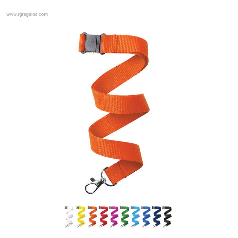 Lanyard barato con cierre seguridad para ferias y eventos