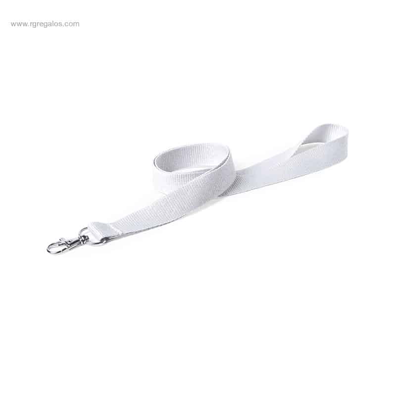 Lanyard barato personalizado blanco para regalo corporativo