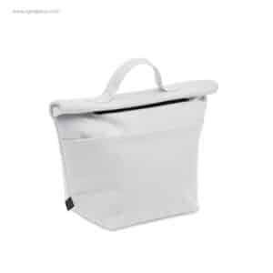 Bolsa nevera personalizada algodón reciclado blanca