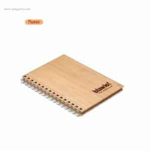 Libreta bambú con anillas