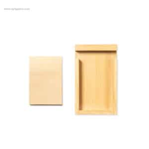 Portanotas bambú soporte móvil para promociones