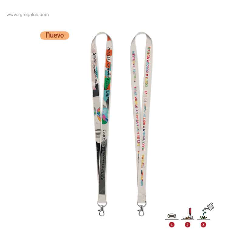Lanyard personalizado papel semillas