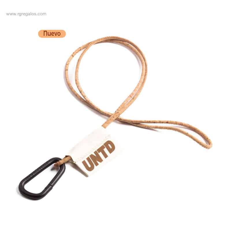 Lanyard tubular corcho personalizado